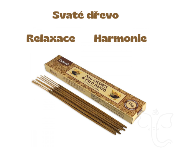 Tulasi vonné tyčinky 12 ks - Nag Champa & Palo Santo