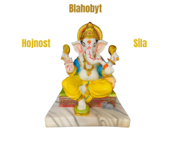 Ganesha (16,5 cm, barevný) pouze 1 kus