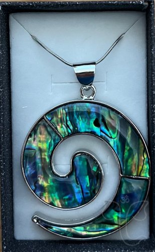 Paua mušle spirála