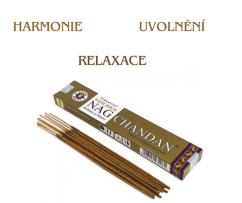 Golden NAG vonné tyčinky 12 ks - Chandan