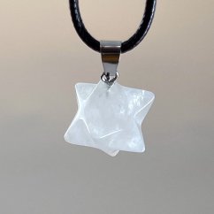 Náhrdelník Merkaba (křišťál)