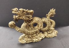 Drak Feng-Shui (zlatý - 9cm)