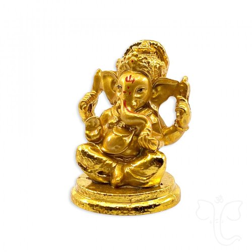Ganesha zlatý ze Srí Lanky ve velikosti M (8,5 cm)