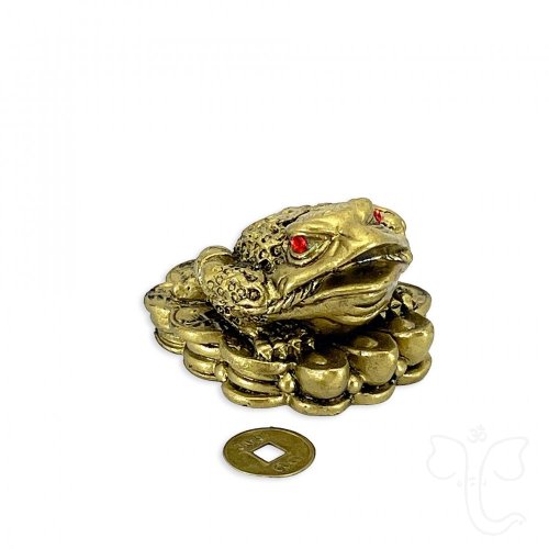 Třínohá žába pro hojnost a bohatství ve velikosti S