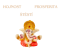Ganesha (barevný, cestovní - vel.5 Cm)