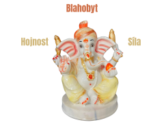 Ganesha (bílo-oranžový) pouze 1 kus