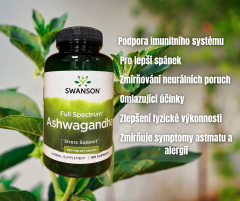 Swanson Ashwagandha (100 kapslí)