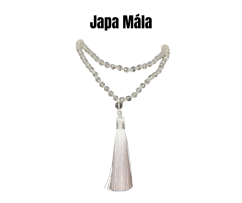 Náhrdelník  - JAPA MÁLA (z minerálů - Křišťál, střapec)