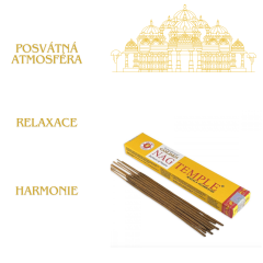 Golden NAG vonné tyčinky 12 ks - Temple (chrám)