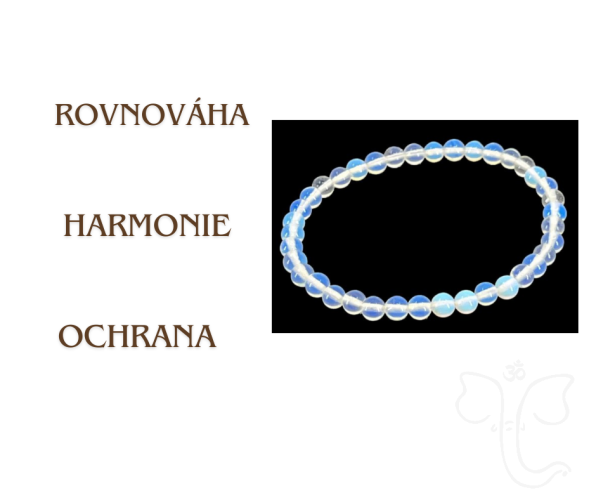 Ochranný náramek - Opalit kuličky (vel. 6mm)