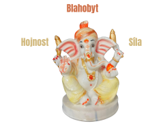 Ganesha (bílo-oranžový) pouze 1 kus