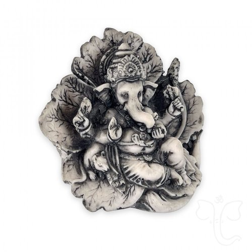 Ganesha - lotosový květ (šedý vel. 8,5 cm)