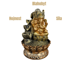 Ganesha (fontána, zlato-černá)