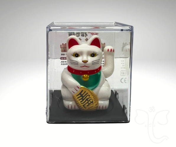 Bílá mávající kočka MANEKI NEKO (6 cm)