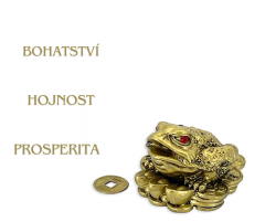 Třínohá žába pro hojnost a bohatství (vel. S)