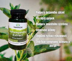 Swanson Ashwagandha Extract (60 kapslí)