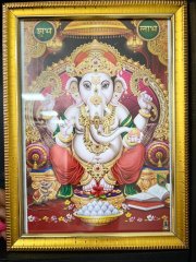 Ganesha (bílý, obraz) pouze 1 kus