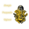 Ganesha - zlatočerný (Srí Lanka, vel. 8,5 cm)