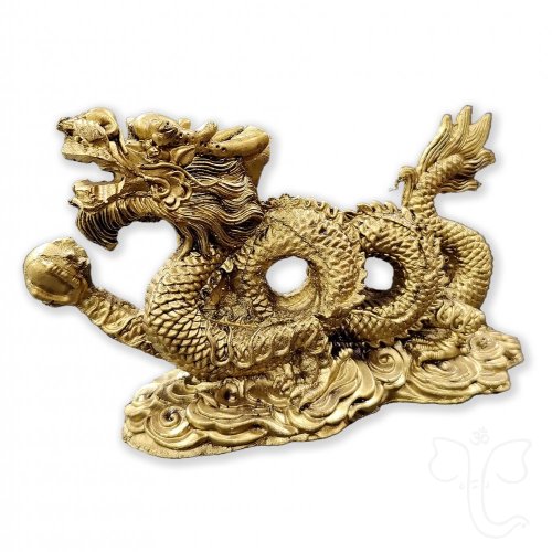 Drak Feng-Shui (zlatý - 9cm)
