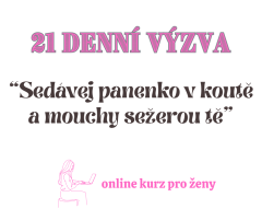 21 denní výzva "Sedávej panenko v koutě a mouchy sežerou tě"