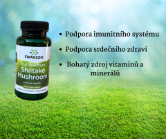 Swanson Full Spectrum Shiitake Mushroom - Podpora imunitního zdraví