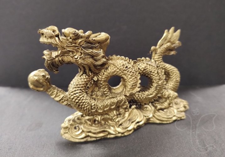 Drak Feng-Shui (zlatý - 9cm)