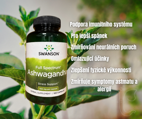 Swanson Ashwagandha (100 kapslí)