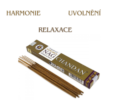 Golden NAG vonné tyčinky 12 ks - Chandan